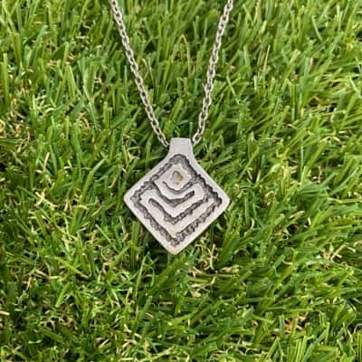  Mens Vintage Pewter Year of the Snake Pendant Necklace in Box