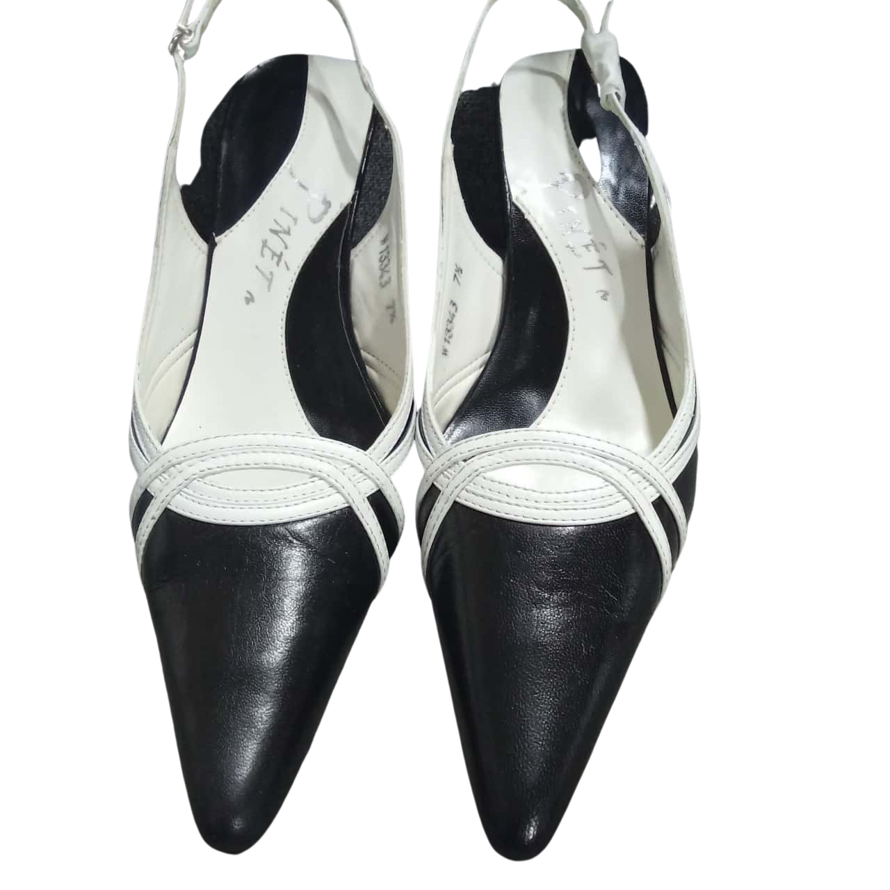 Ladies Black & White High Heel Shoes Size 7.5 NWOT RRP 89.95