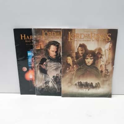 Harry Potter & Lord of the Rings Sheet Music Lot Piano Vocal Chords Books