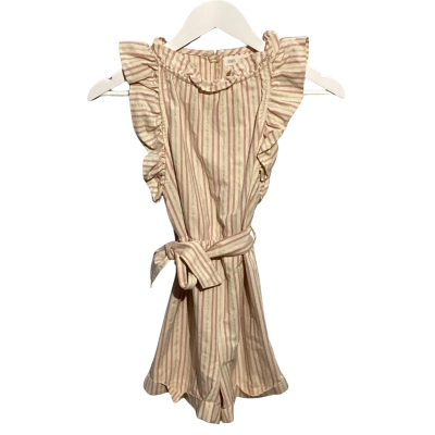 Zara Kids Kids  Size 10 Jumpsuit Gold / Natural / Pink  / Striped 