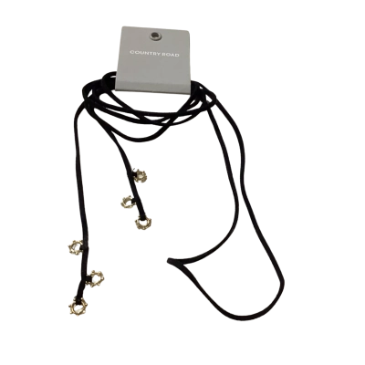 Country Road Womens Choker Necklace Black  / Gold 