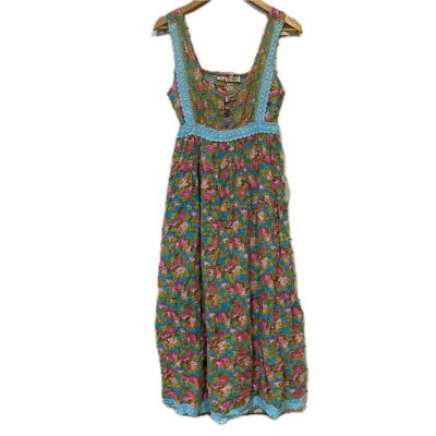 Peace Angel Womens Dress Size S Blue / Floral / Green / Multicoloured / Pink  