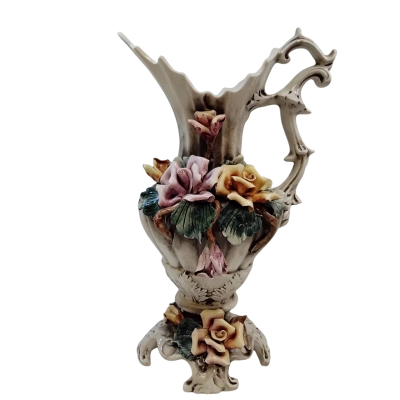 Vintage Capodimonte Porcelain Pitcher