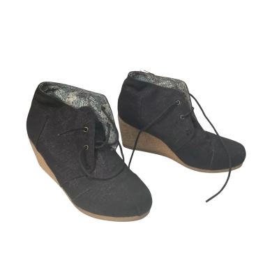 Womens Skechers Size 8 Wedges Black / Beige 