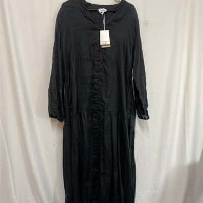 Piper Womens  Size 16 Maxi Dress Black  