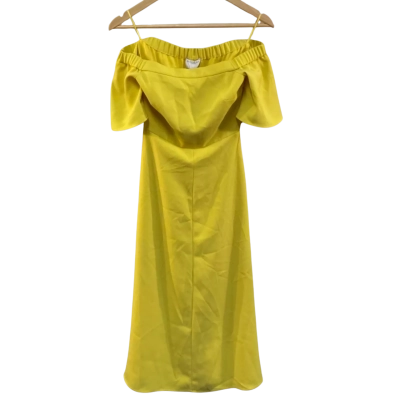 BNWT Witchery Womens  Size 4 Off The Shoulder Dress Yellow RRP $159.95