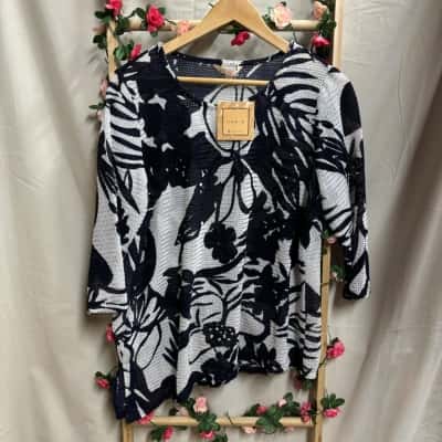 Womens Noni B Mila Top 3/4 Sleeve Top Size L RRP $79.99
