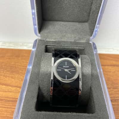***UNTESTED***DKNY 4956 women’s watch with black enamel band