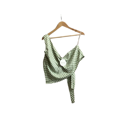 You + All Womens  Size 16 Checked / Green Top 