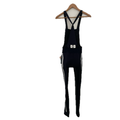 Cafe Du Cycliste Womens Bib Short Size M Grey / Navy Blue / White 