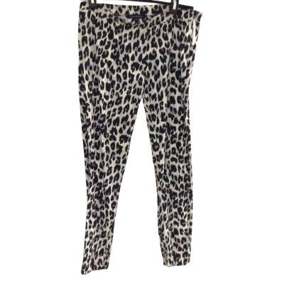 French Connection Womens  Size 10 Casual Pants Animal print / Black  / Cream / Grey 