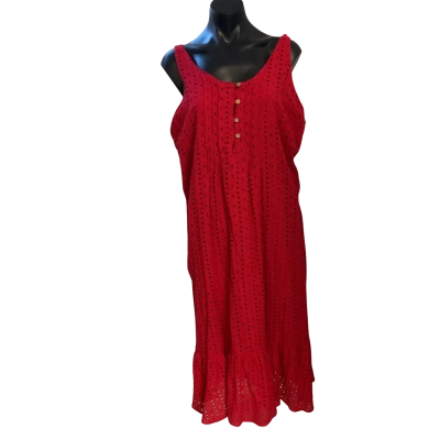 Rockmans Womens  Size 14 Casual Dress Red 