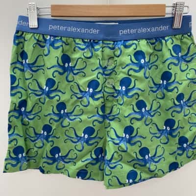 Peter Alexander Mens  Size XS Green boxer shorts