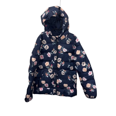 Kids Roxy Girl Navy Blue Floral Jacket Size 12