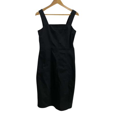 COS Womens  Size 12 Midi Dress Black  