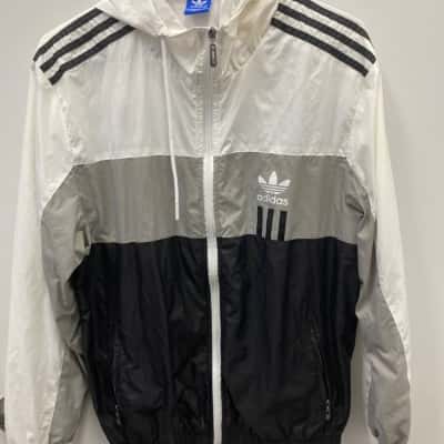 Adidas Mens  Size XXXL Hoodie Black  / Grey / White 