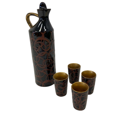 Vintage Mihama Japanese Pitcher and Cups