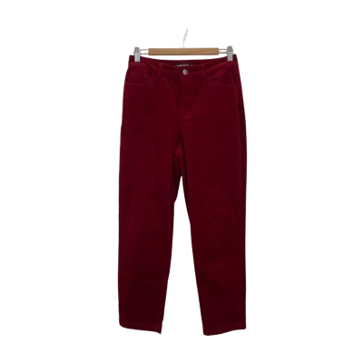 Dangerfield Womens  Size 8 Ankle Length Pants Red Corduroy