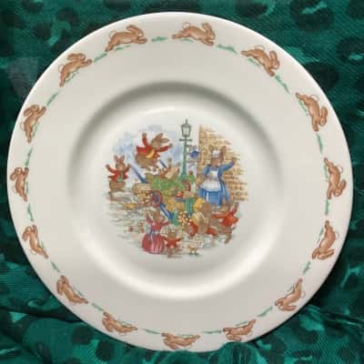 Vintage Bunnykins Plate by Royal Doulton 
