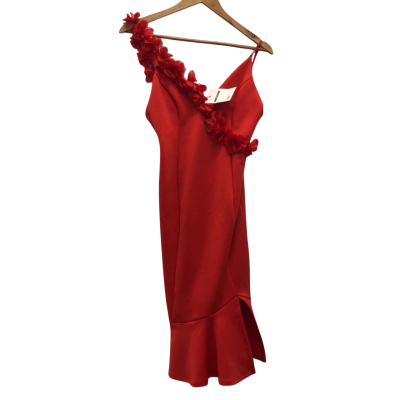 ASOS Womens  Size 8 Midi Dress Red BNWT