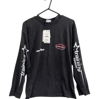 Zara Mens  Size 30 / L Long Sleeve Shirt Black  / Multicoloured 