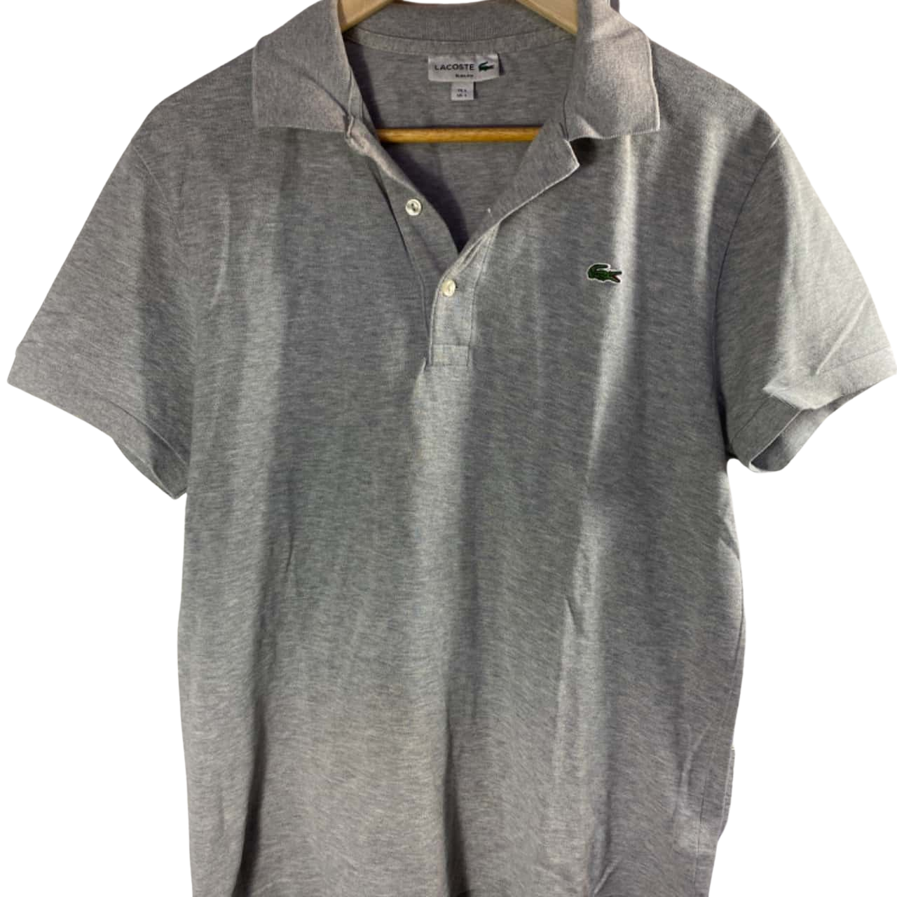 Lacoste Mens Size L Polo Grey (s)