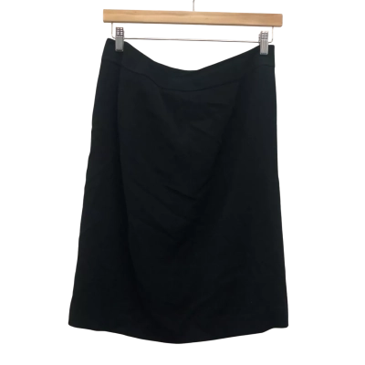 Ashley Fogel Womens  Size 14 Midi Skirt Black  