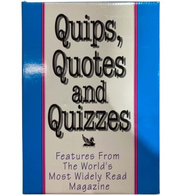 Quips, Quotes and Quizzes - Features From The World's Most Widely Read Magazine | Reader's Digest 3 Book Set