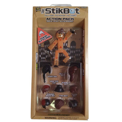 StikBot Action Pack Hair Styling Pack - New In Package