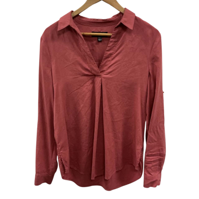 Forever New Womens  Size 8 Long Sleeve Top Maroon 