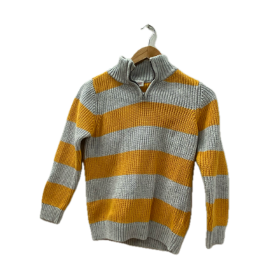 Seed Heritage Womens  Size 10 Grey / Yellow jumper