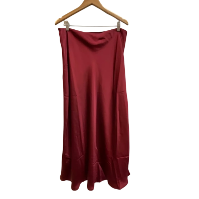 Womens  Billy J maxi skirt Size 18 Maroon 