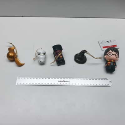 Hallmark Harry Potter Christmas Ornaments Lot Golden Snitch Sorting Hat Hedwig