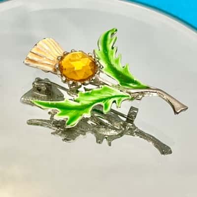 Vintage Scottish Thistle Brooch 