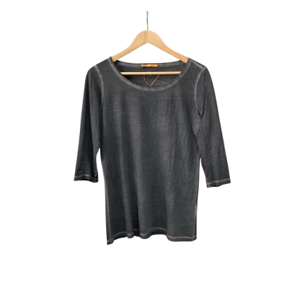 Boss Hugo Boss Womens  Size L 3/4 Sleeve Top Grey 