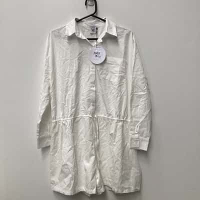 NEW - Princess Polly Enlighten Me Long Sleeve Romper White Size 8