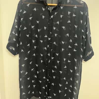  Artistic Taste Women's Size 14 / 16 Polo Shirt - Origami Cranes