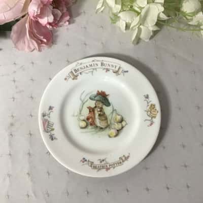 Vintage Royal Albert Beatrix Potter Benjamin Bunny Bone China Plate