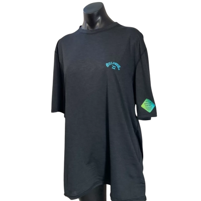 Billabong Mens  Size XXL Short Sleeve T-shirt Black  / Grey 