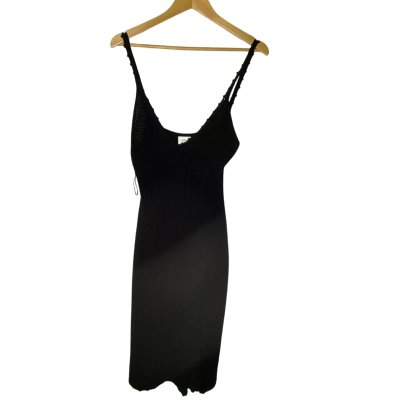 Wilfred Womens  Size M Midi Dress Black  