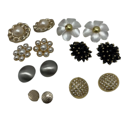  Assorted Womens Clipp On Earings 7pairs