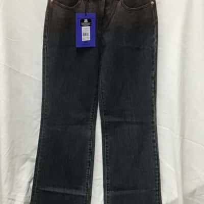 Lee Mens  Size 6 Relaxed Fit Jeans Black  / Brown 