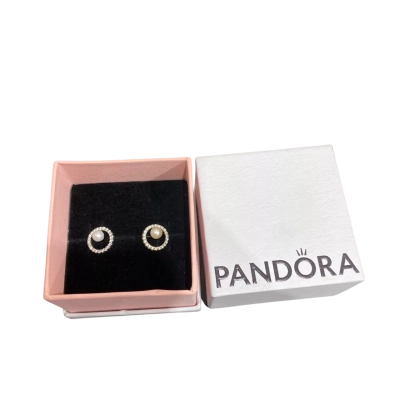 Pandora Treated Freshwater Cultured Pearls & Pave Halo Stud