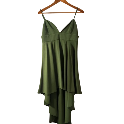 RUNAWAY Womens  Size 12 Midi Dress Green 