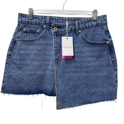 Beginning Boutique Womens Size 12 Denim Skirt 100% Cotton - New with Tags