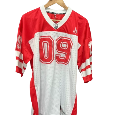 Ryderwear Mens Short Sleeve T-shirt Red / White L
