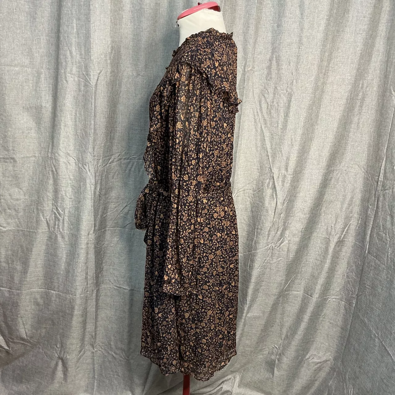 witchery brown dress Womens Size 16 Midi Black / / Floral - New Factory Second Color:Love Red Sue Wong Black Beaded sleeveless floral ruffle mini dress
