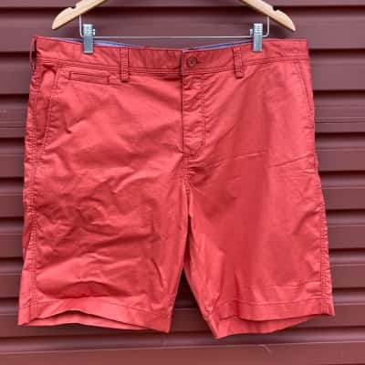 Country Road Mens Size 38 Burnt Orange Stretch Chino Shorts