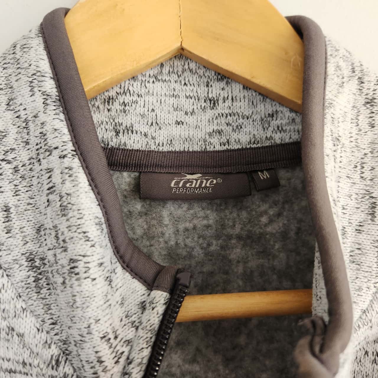 Crane Performance Grey Zip Up Jacket Size 10 / M (s)
