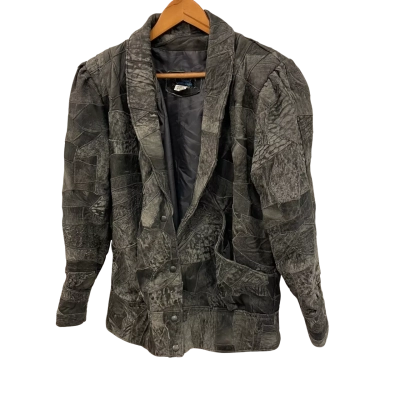  Exclusive leather Clothing Mens  Size 0 Leather Jacket Grey 